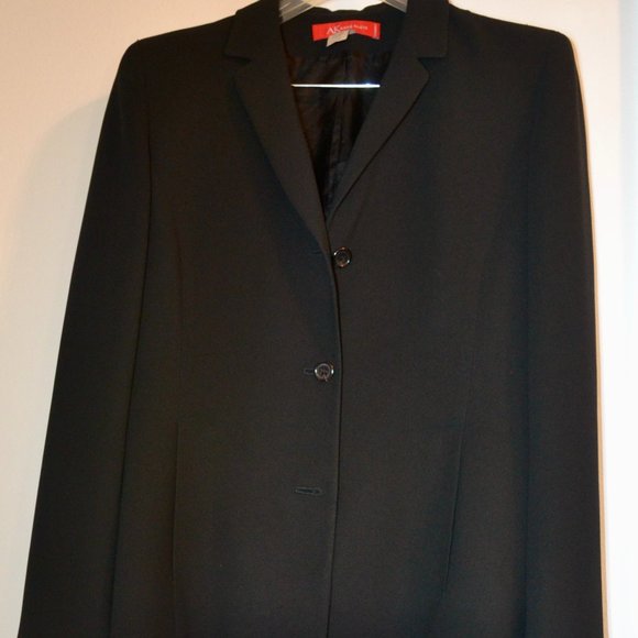 Black Anne Klein Suit Full Set - Picture 1 of 4